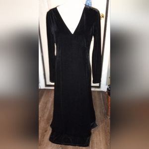 Eddie Bauer Black Velvet Gown